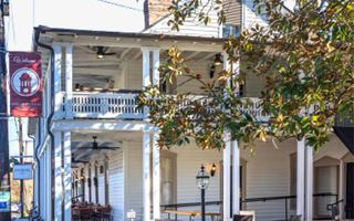 White colonial style building